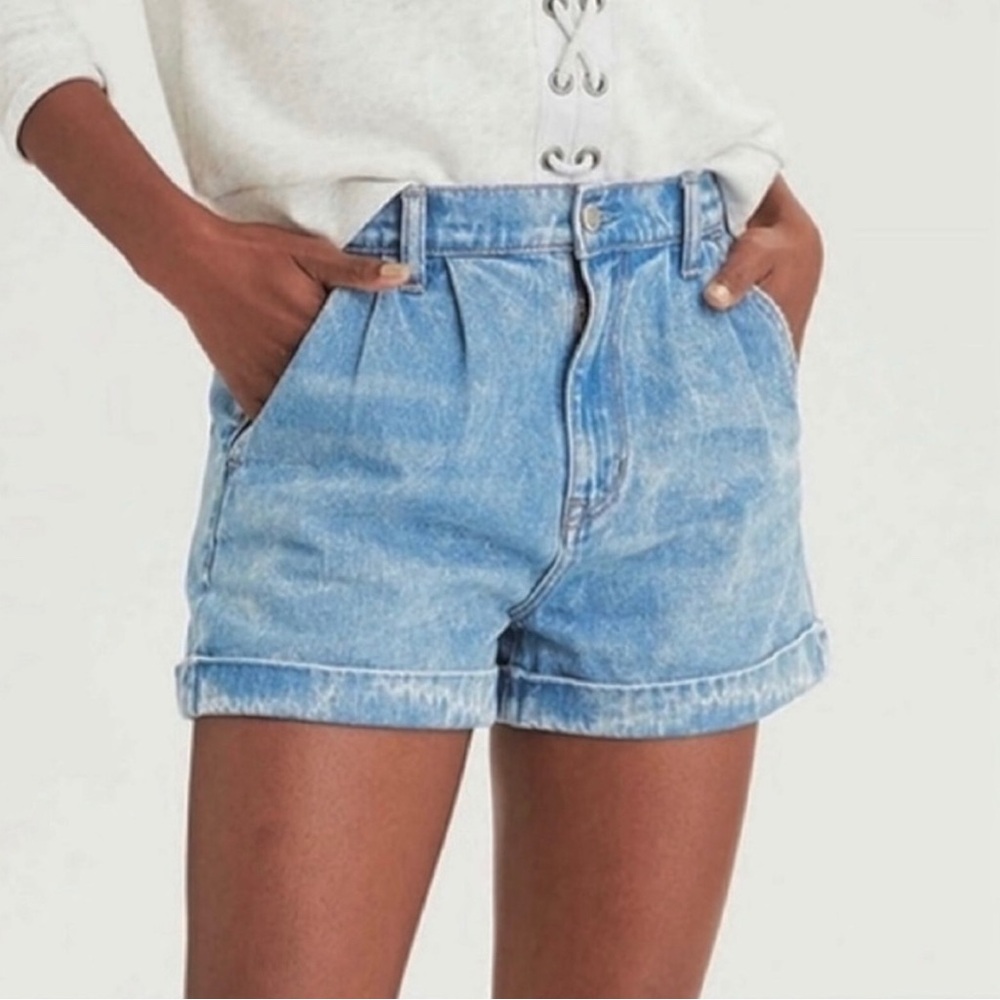American Eagle Outfitters Classic Blue Denim Mom Shorts